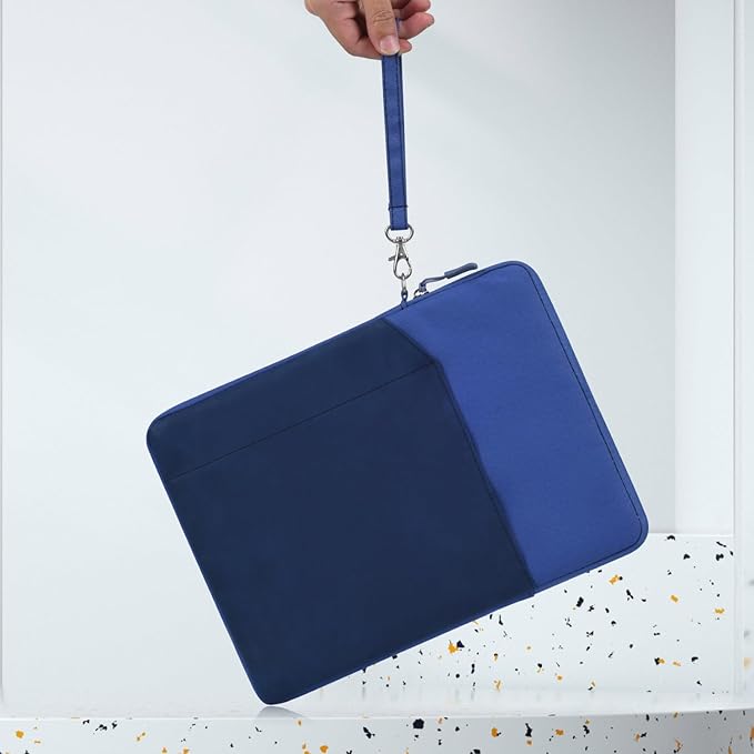 CAAORDKSO 11.6 inch Laptop Sleeve for Acer Chromebook Spin 311, ASUS Vivobook 11.6, HP Stream 11, Samsung Chromebook 11.6 - Compatible with Lenovo, Dell, Dark Blue