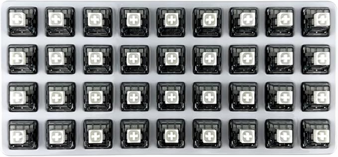 Kailh Box White V2 Switch for Mechanical Gaming Keyboard, 5 Pin Clicky Switch （Box V2 White,36PCS）
