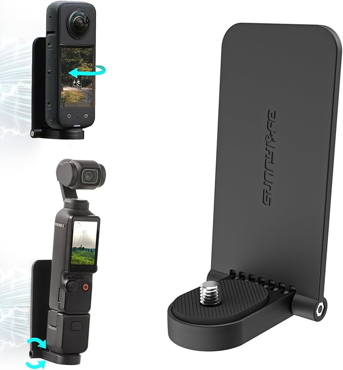 Magnetic Mount Stand Compatible with Insta360 X4 X5, with 1/4″ Screw Action Camera Accessories for Insta 360 x5/x4/x3/go 3s/DJI Osmo Pocket 3/GoPro Hero 13/12 Quick Fixation