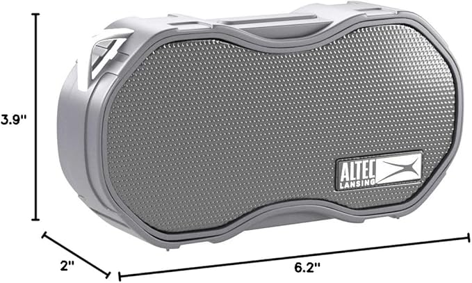 Altec Lansing - Baby Boom Waterproof Bluetooth Speaker, Wireless & Portable for Travel & Outdoor Use, Deep Bass & Loud Sound, 1 Pack (Black)
