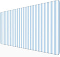 Blue Striped Desk Mat Cute Pastel Large Mouse Pad Kawaii Aesthetic Extended Mat for Home Office Desk Decor Cozy Gaming Keyboard Pad 31.5 X 15.7