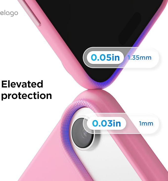elago for iPhone Air Case, Premium Magnetic Silicone Case, Compatible with MagSafe, Liquid Silicone Material, Protective Cover, Shockproof, Slim Phone, 6.5 inch (Hot Pink)