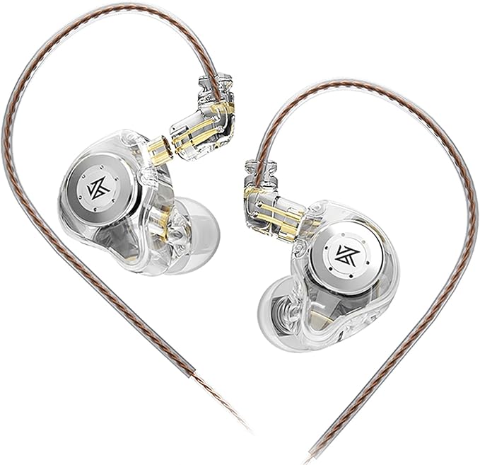 KZ EDX Pro in Ear Monitor Headphones KZ IEM Earphones Dual DD HiFi Stereo Sound Stage Earphones Wired Noise Cancelling Gaming Earbuds for Musicians Singer Audiophiles