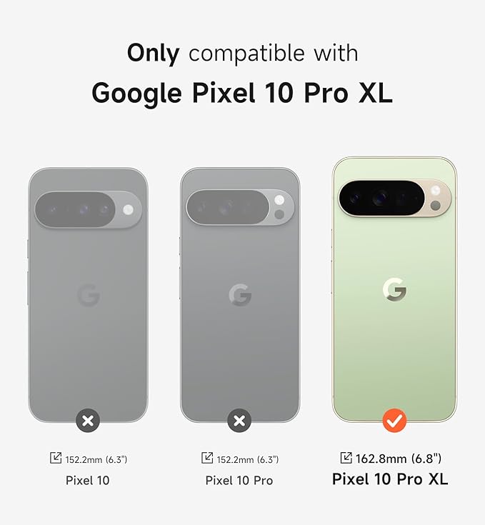 SURITCH for Google Pixel 10 Pro XL Phone Case, Compatible with MagSafe, Protective Cover with Camera Cover & Adjustable Metal Kickstand for Pixel 10 Pro XL 2025 -Sage Green