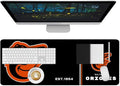 Baseball Mouse Pad Extended Large Gaming Desk Pad 31.5 x 11.8 Inch, XL Mousepad Topographic Mouse Pad with Anti-Slip Rubber Base for Baltimore Home Office