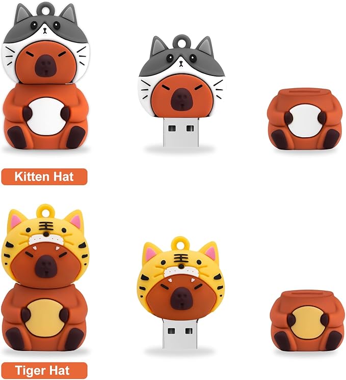 4 * 64GB Cute USB Flash Drive, Doctors Nurses Memory Stick Drive Pendrive Gift for Kids, Teacher, Friends