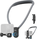 SMALLRIG Magnetic Neck Mount for Action Cameras & Phones, Comfortable POV Shooting Support with Universal 2-Prong Adapter and Phone Holder, 5128