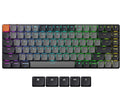 Keychron K3 QMK Ultra-Slim Wireless Mechanical Keyboard Version 3, 75% Layout Hot Swappable Banana Switch, RGB Backlight Rechargeable Wired Bluetooth Professional Office Keyboard for Mac/Windows