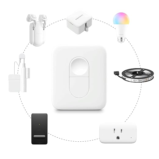 SwitchBot Smart Switch Button Pusher with Remote- Bluetooth Fingerbot for Rocker Switch/One-Way Button, Automatic Light Switch, Timer and APP Control, Works with Alexa When Paired with SwitchBot Hub