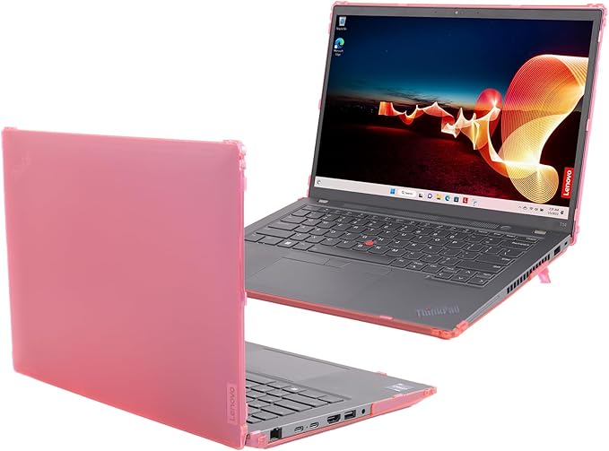 mCover Hard Case ONLY Compatible for 2023-2024 14" Lenovo ThinkPad T14 Gen 3 / Gen 4 Windows Notebook PC (with 180° Hinge, NOT Fitting Any Other Lenovo Models) - Pink