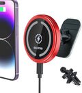 OHLPRO for MagSafe Car Mount Charger iPhone Wireless Car Charger, Stick on Dashboard Magnetic Phone Holder Mount for iPhone 17 Pro Max 16 15 14 Series, 15W Fast Charging, Aluminum Shell