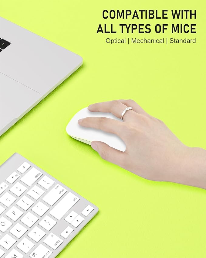 Desk Pad, 23.6" x 13.8" PU Leather Non-Slip Desk Mat Large Mouse Pad for Desktop, Waterproof Laptop Computer Writing Mat for Office, Home, Work, Gaming, Kiwi Green
