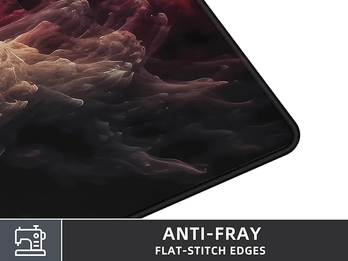 Rinaze Large Gaming Mouse Pad Desk Mat with Superior Micro-Weave Cloth, XXL Big Mousepad with Stitched Edges, Anti-Slip Desk Keyboard Pad for Gaming, Office and Home