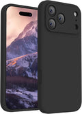 FireNova Magnetic for iPhone 17 Pro Max Case, Compatible with MagSafe, [Integrated Silicone Camera Control Button] [Camera Protection] Anti-Scratch Microfiber Lining Phone Case, 6.9", Black