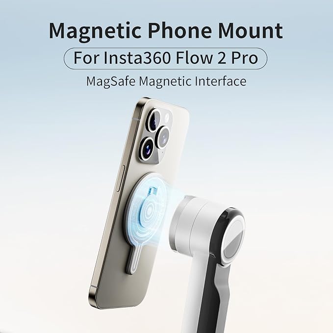 Coyktonty Gimbal Magnetic Adapter Base Compatible with Insta360 Flow 2 Pro Smartphone Gimbal Stabilizer