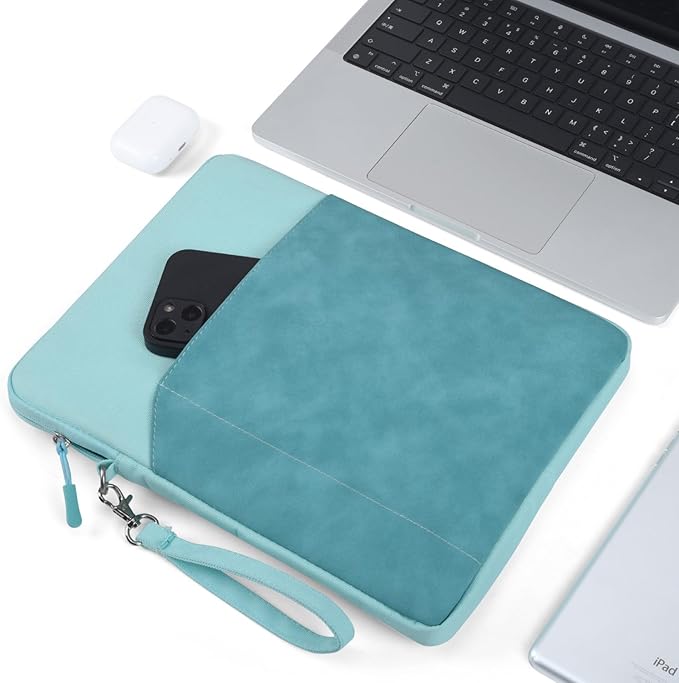 CAAORDKSO 9-11 Inch Tablet Sleeve Case for 11 inch iPad A16 / 11 inch iPad Pro M4 / 11” iPad Air M2 M3 / 10.2 10.5 10.9" iPad, Air 5/4/3, Tab S8/S9/A9+ 11", Amazon Fire Max 11/ Fire HD 10 tablet, Blue