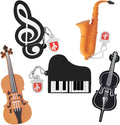 5 x 8GB Cute Music USB Flash Drive, Notes/Piano/Saxophone/Violin/Cello Shape Musical Instruments Thumb Drive Memory Stick Drive Pendrive Gift for Kids, Teacher, Friends