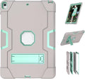 3 in 1 Hybrid Case for iPad Air 3 10.5" & iPad Pro 10.5" - Heavy Duty Rugged Stand, Shockproof, Anti-Slip, Anti-Scratch, Gray/Green