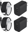 Phone 15/16/17 Pro Max Charger Fast Charging, 20W Dual Port USB C Charger Block with 6.6FT Long USB C to C Charging Cable Cord for Phone 17 16 15 Pro Max/17 16 15Pro/15/1615Plus,Air