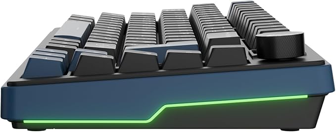 Ducky OK-M - 65% Wireless Mechanical Gaming Keyboard : Gasket-Mount Design, Hot-Swappable Switches, Five-Layer Acoustic Dampening, RGB, USB-C, 2.4Ghz, Bluetooth, Wine Red Switch