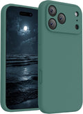 FireNova Magnetic for iPhone 17 Pro Case, Compatible with MagSafe, [Integrated Silicone Camera Control Button] [Camera Protection] Anti-Scratch Microfiber Lining Phone Case, 6.3", Midnight Green