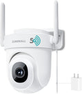 ZUMIMALL 2K Wired Camera for Home Security, 2.4G/5G WiFi Outdoor Camera, 3MP, 24/7 Recording, AI Motion Detection, Cloud & SD Card Storage, 2-Way Audio, 360° PTZ Auto Tracking, Work with Alexa