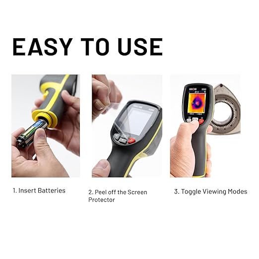 Innova 3360 Thermal Camera - Infrared Camera with Heat Vision - Identify Hot/Cold Spots -4° ~ 1112°F - Easy to Use Thermal Imager