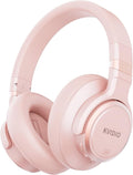 KVIDIO Hybrid Active Noise Cancelling Headphones, Wireless Bluetooth Headphones Over Ear with Mic, 70H Playtime, Transparency Mode, Hi-Fi Stereo Sound, Deep Bass Headsets for Phone PC