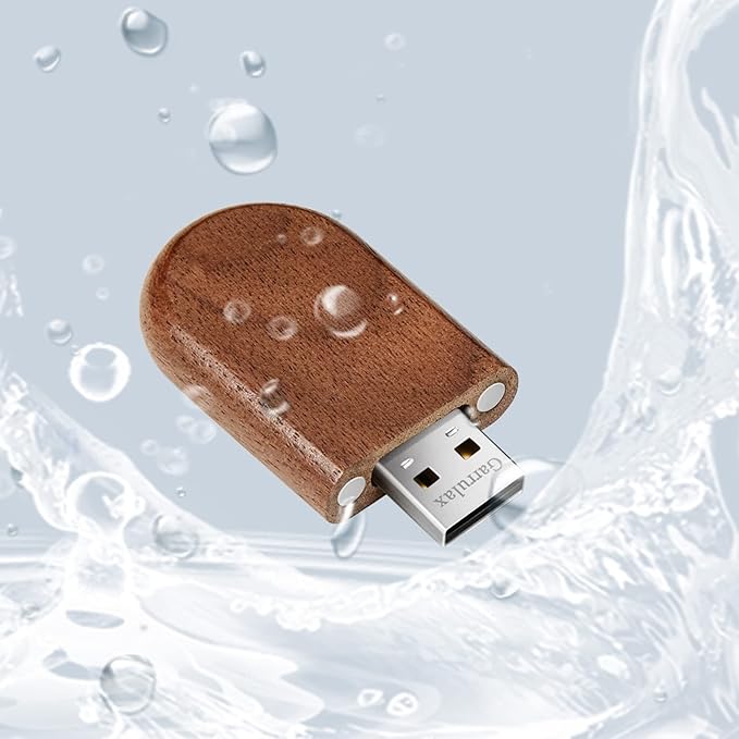 USB Flash Drive, 16GB Wooden USB2.0 High Speed USB Thumb Drives Memory Stick Pen Date Storage Stick Pendrive (Walunt Ellipse)