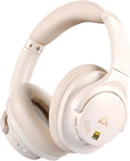 1Mii Y8+ Hybrid Active Noise Cancelling Headphones, 100H Playtime, Bluetooth 6.0 Over Ear LDAC Wireless Hi-Res Audio & Deep Bass, Comfortable for Travel Airplane Home Office, Custom EQ via App, Beige
