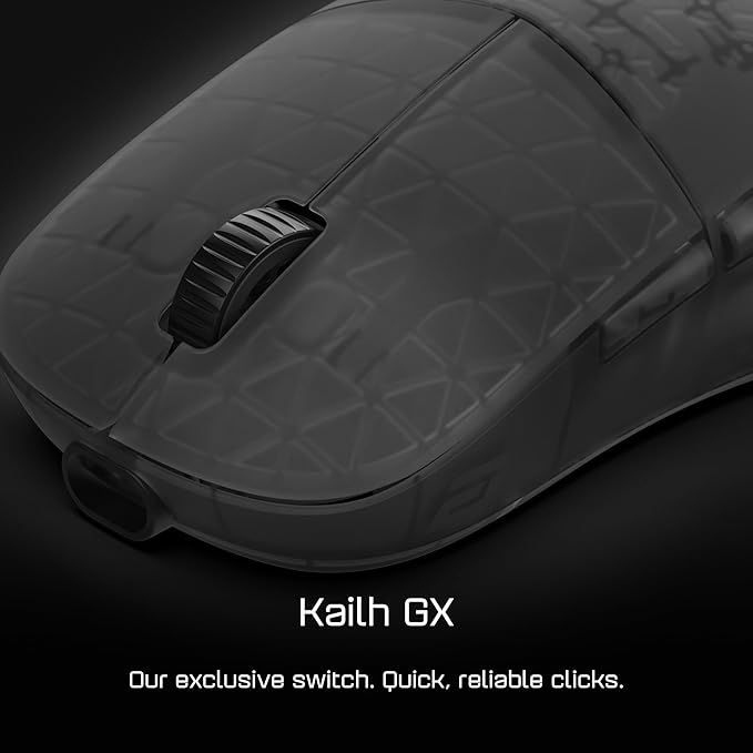 ENDGAME GEAR XM2w 4k Wireless Gaming Mouse – 4000Hz Polling Rate, Kailh GX Switches, PixArt PAW3395 Sensor, Lightweight ~63 g, Dark Frost