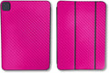 Carbon Fiber Skin Compatible with Apple Smart Folio for iPad Pro 11-inch (M4/M5) 2025 - Solid Hot Pink - Premium 3M Vinyl Protective Wrap Decal Cover | Crafted in The USA by MightySkins