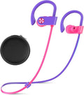 Bluetooth Headphones, Bluetooth 5.3 IPX7 Waterproof Wireless Sports Earbuds for Workout Gym, 16 Hrs Playtime Running Headphones with Noise Cancelling Mic, HiFi Bass Stereo in-Ear Earphones