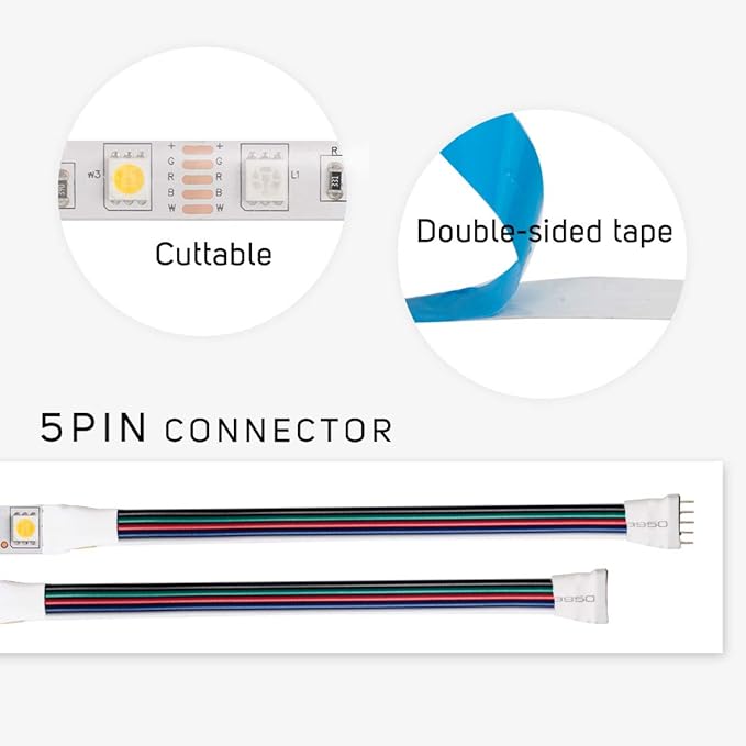 BTF-LIGHTING 5050 RGBW RGB+Warm White(2700K-3000K) 150RGB+150White LED Tape Light 5m 16.4ft 60LED/m Multi-Colored IP65 10mm Width FPCB DC12V for Bedroom Home Decoration(No Adapter or Controller)