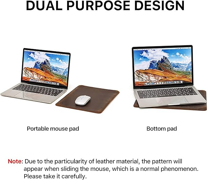 Top Grain Leather 13.3" Slim Laptop Sleeve Protector, Minimalist Vintage Design, Fully Handmade, Compatible with MacBook Pro 13.3" MacBook Air 2022 DELL XPS 13" & Other PC, Brown 13.3 Inch