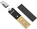 ANYOYO NVMe USB 3.2 Gen 2X2 M2 SSD Adapter, M.2 NVMe SATA SSD Enclosure for 2242/2260/2280, USB C to A Adapter