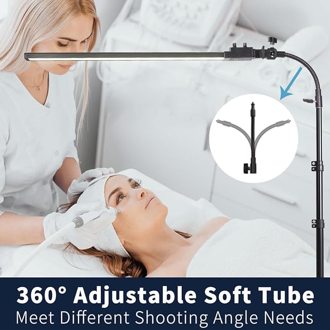 LED Photography Light Kit for Studio Portrait Photography, Live Streaming, YouTube Video Shooting, Tattooing, Eyebrow Tattooing, Eyelash Beauty, Beauty Lighting