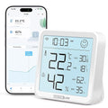 WiFi Indoor Hygrometer Thermometer, Smart Digital Bluetooth Humidity Temperature Gauge with Large LCD Display, Notification Alert with Max Min Records, 1-Years Data Storage Export for Room