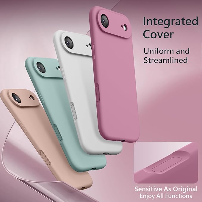 FireNova Magnetic for iPhone Air Case, Compatible with MagSafe, [Integrated Silicone Camera Control Button] [Camera Protection] Microfiber Lining Phone Case for iPhone 17 Air, 6.5", Lilac Purple
