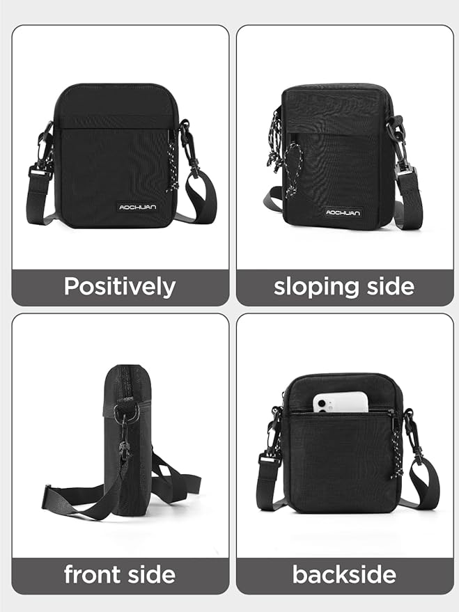 AOCHUAN 3-Axis Gimbal Stabilizer for Smartphone Smart X2 Black Kit & B10 Storage Bag