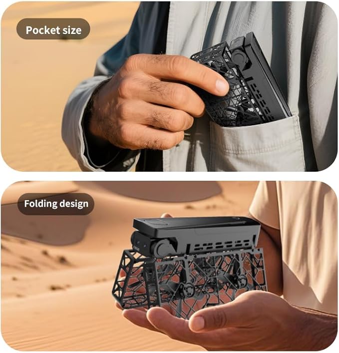 2K Dual Camera Drone with 4.5" LCD Screen Remote (No Phone Needed), Brushless Motor FPV Quadcopter, Under 249g Mini Drone, Foldable Design, 2 Batteries, Optical Flow Stable Hover, Portable for Adults