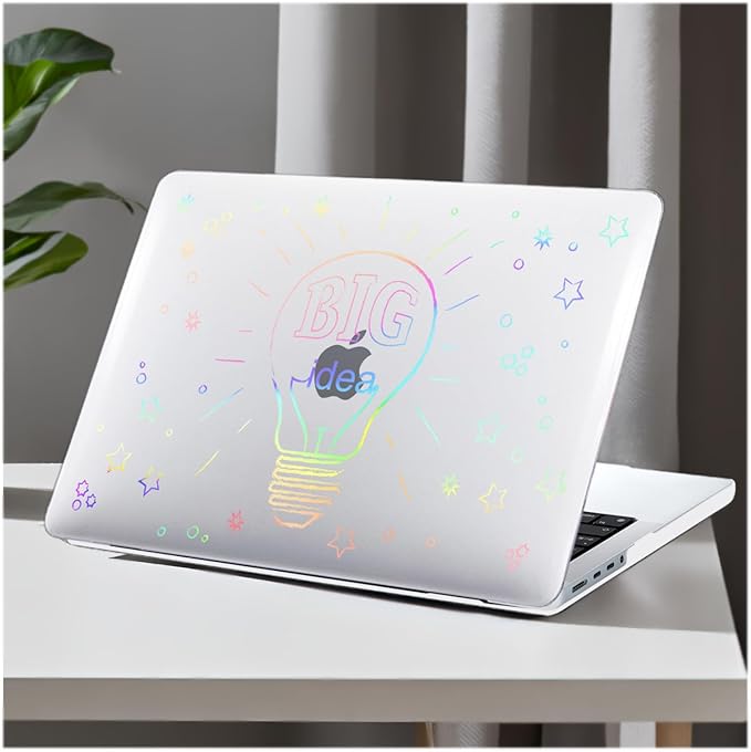 DTangLsm for MacBook Pro 14 inch Case 2026 M5, 2025-2021 M4 M3 M2 M1 A3426 A3427 A3434 A3112 A3185 A3401 A2918 A2992 A2779 A2442, Plastic Hard Cover for MacBook Pro 14 Case&Keyboard Skin, Big Bulb