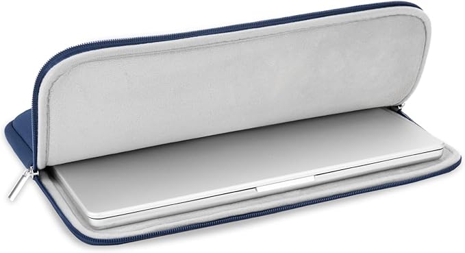 RAINYEAR 14 Inch Laptop Sleeve Protective Case Soft Lining Padded Zipper Cover Carrying Bag Compatible with 14" Notebook Computer Tablet Ultrabook Chromebook (Navy Blue, Upgraded Version)