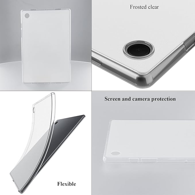 Translucent Case for iPad Pro 12.9 inch 2017/2015 (2nd/1st Generation) Frosted Clear Back Soft TPU Shockproof Silicone Lightweight Cover for iPad Pro 11 2nd Gen 2020/1st Gen 2018,Matte Clear