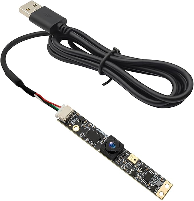 SVPRO 8MP USB Camera Module with Microphone Wide Angle Computer Camera Fixed Focus 4K Lightburn Camera for Laser Engraver Embedded UVC Webcam Board Small Security Camera for PC,Raspberry Pi