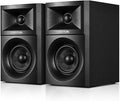 Sanyun SW203 2.0 Desktop Computer Speakers - Near-Field 3D Stereo with Vertical Imaging - 60W Triple-DSP Dual Independent Drive - 24bit USB-C DAC Bluetooth 5.4 AUX, HiFi PC Gaming (Pair, Black)