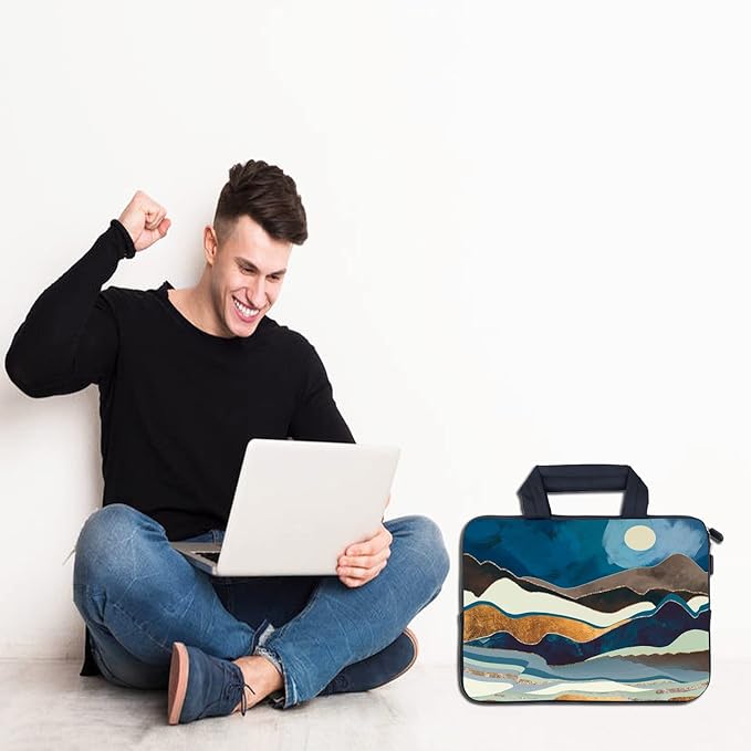 AMARY Laptop Sleeves 11.6" 12" Laptop Handle Bag Neoprene Notebook Carrying Pouch Chromebook Sleeves case Ultrabook Case Tablet Cover Fit Apple MacBook Air HP DELL Lenovo Asus (AMR12-07)