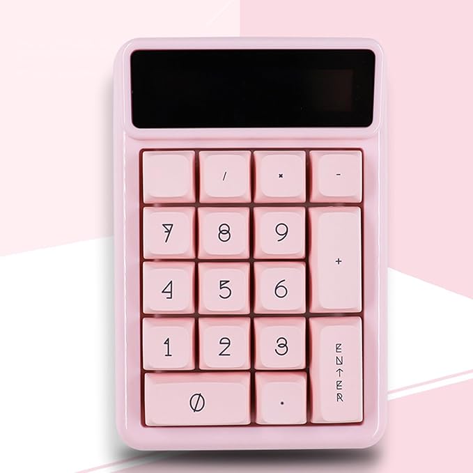 KM17 Mechanical Numeric Keypad 17Keys Numpad Keyboard Calculator Efficient Data Entry, Hot Swappable for Computers