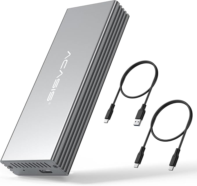 ACASIS USB C 3.0 SSD Enclosure for Narrow Apple Flash SSDs MacBook Air from 2010 to 2011 Portable Storage Enclosure Compatible with M.2 Nvme SSD with Adapter