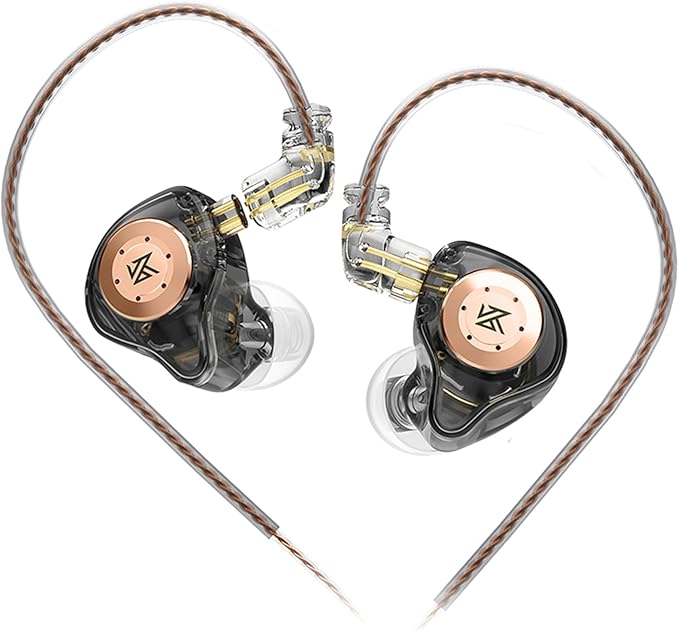 KZ EDX Pro in Ear Monitor Headphones KZ IEM Earphones Dual DD HiFi Stereo Sound Stage Earphones Wired Noise Cancelling Gaming Earbuds for Musicians Singer Audiophiles